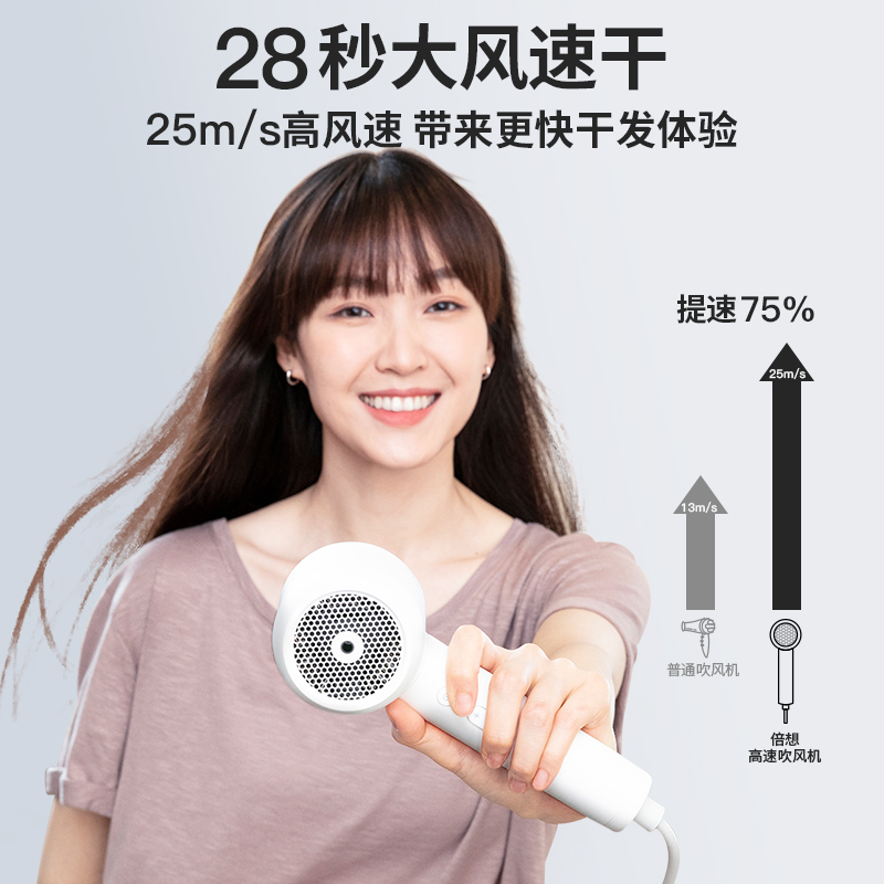 倍想智能温控吹风机BXCFJ01 云境白高清大图