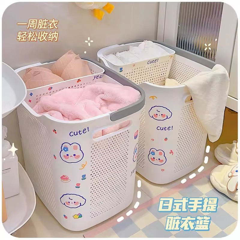 友鑫邦家用脏衣篓大容量浴室放衣神器网红款洗衣卫生间装衣服收纳筐篮桶高清大图