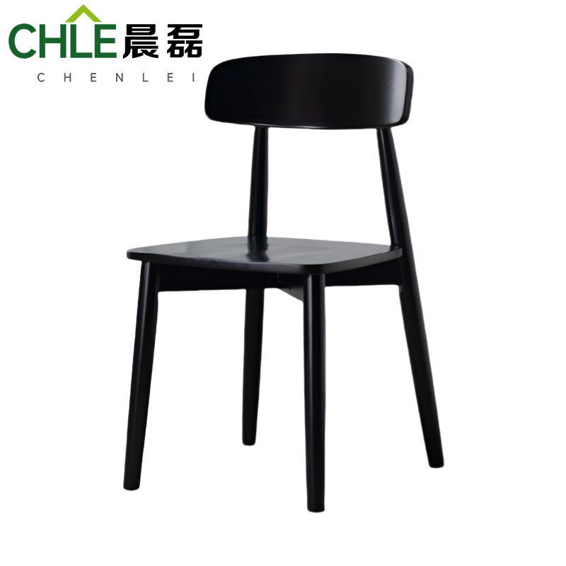 晨磊 实木椅 43*49.5cm(黑色) 把高清大图