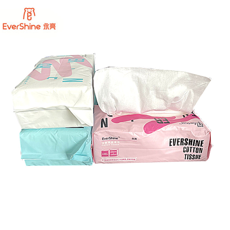 永亮毛巾洁面纯棉一次性洗脸面巾100片x3包(200x180mm) 100片x3包