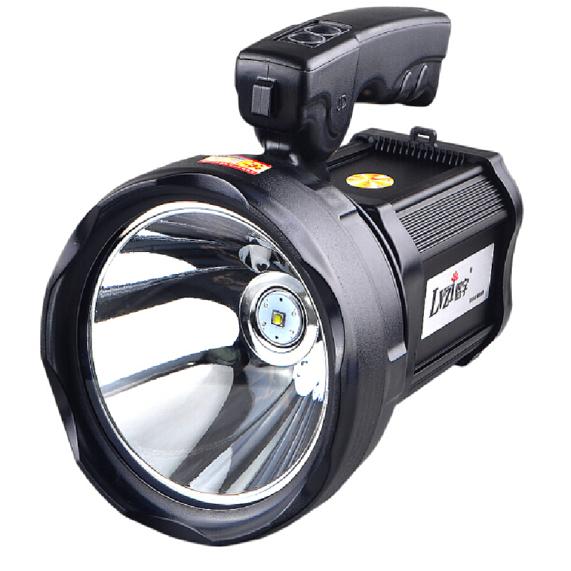 华腾强光手电筒探照灯照明灯户外防水5000米视频