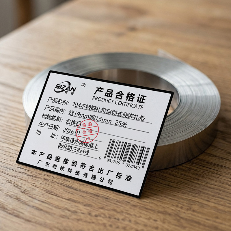 斯赞 304不锈钢扎带盘 宽19mm厚0.5mm 25米/卷高清大图