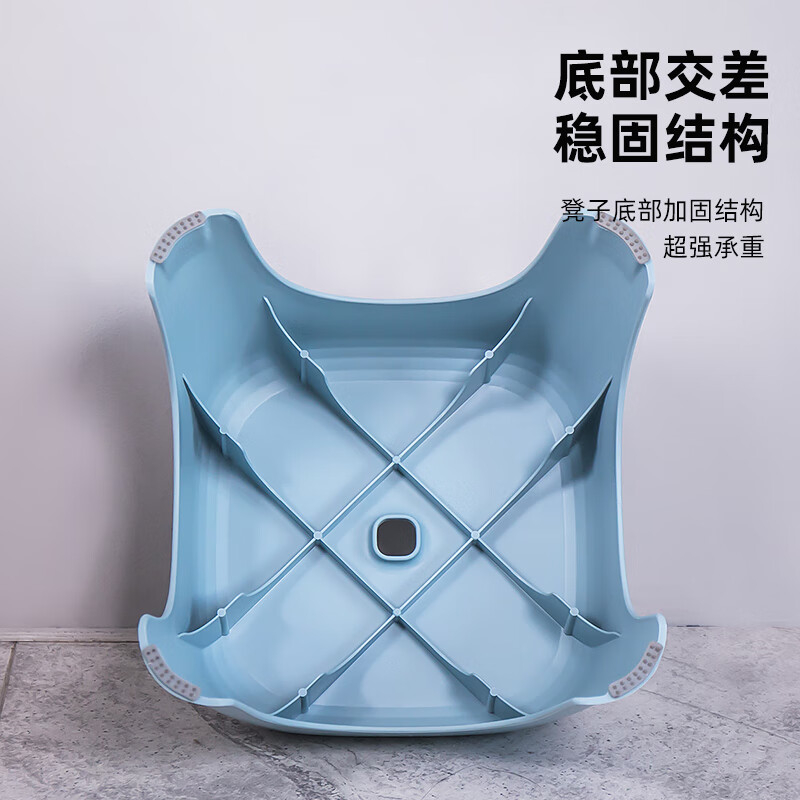 禧天龙(Citylong) D-2132节节凳3个装(石青色)家用客厅加厚矮凳北欧简约商用椅子餐厅凳高清大图