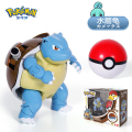 正版旗舰店庄臣宝可梦球玩具套装礼盒皮卡丘手办比卡丘盲盒摆件137c 【一代变形款】水箭龟+精灵球