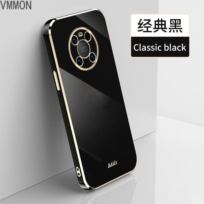 VMONN华为mate40pro手机壳直边电镀简约男女款mate40超薄mate40pro+镜头全包保护套网红硅胶m图片