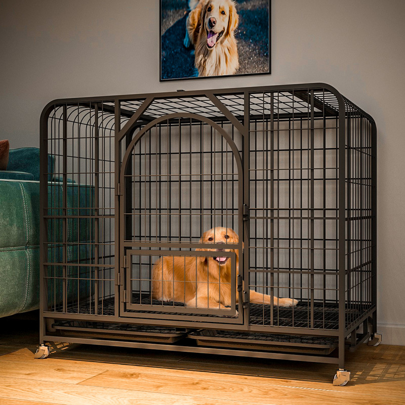 狗笼子中大型犬宠物狗狗室内带厕所分离围栏柯基拉布拉多金毛家用