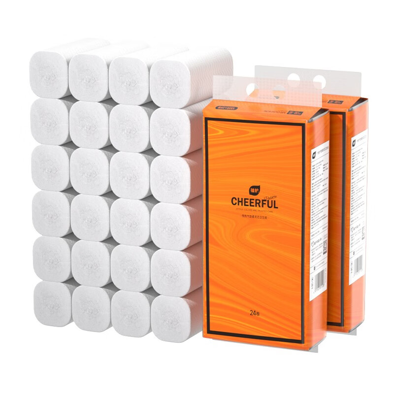 植护卫生纸卷纸无芯实心大长卷纸巾家用整箱量贩装宿舍厕所卫生间 5层 100g*10卷