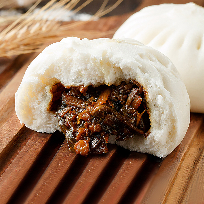 巴比梅干菜肉包80g个12个袋