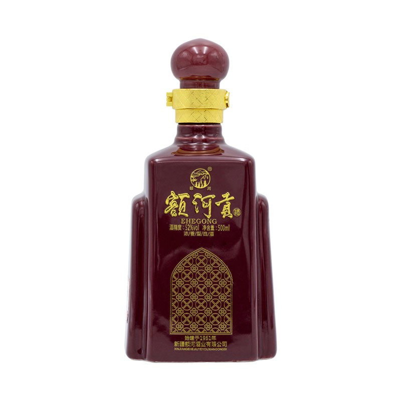 阿勒泰新疆额河贡浓香型国产白酒草原纯粮食固态发酵高粱 额河贡52度500ml /瓶