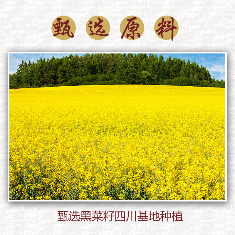 乐活人生川香诱惑小榨菜籽油5L