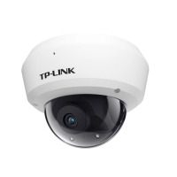 TP-LINK POE供电 3D降噪/内置拾音/背光补偿300万防暴半球网络监-控摄像机 TL-IPC433MP