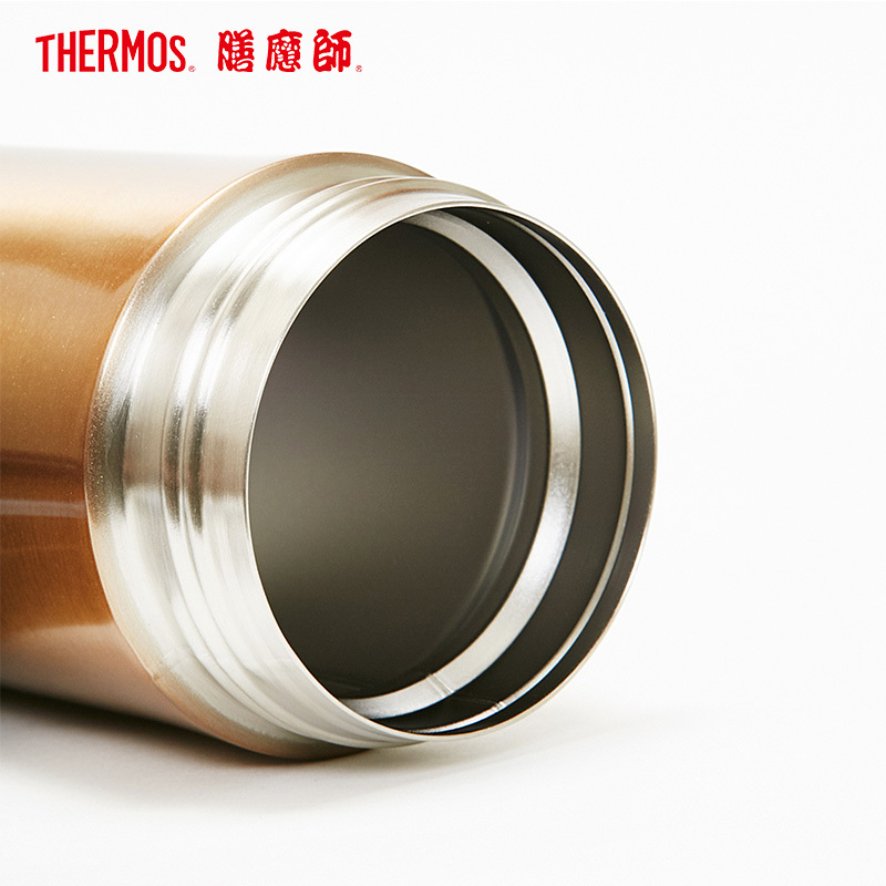 膳魔師(THERMOS)保温杯TCMK-350带茶漏泡茶杯膳魔师350ML水杯304不锈钢车载办公商务土豪金GL家用通用高清大图