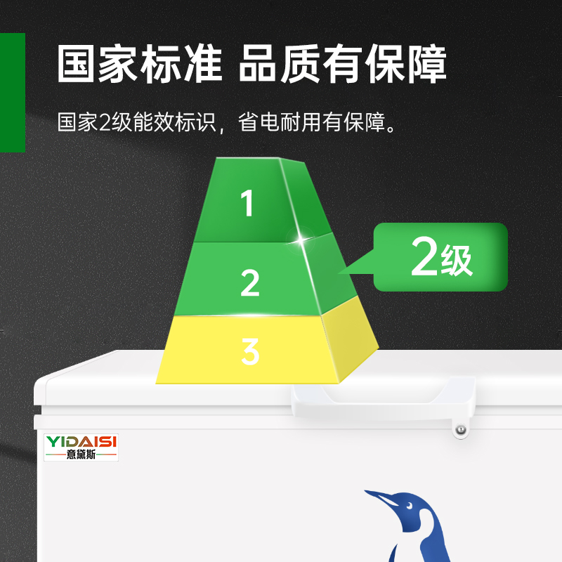 意黛斯商用卧式冰柜冰淇淋柜雪糕柜保鲜柜展示柜超市大容量玻璃门冷藏冷冻饮料冰箱水果点菜陈列柜深岛柜BD/BC-498LS高清大图