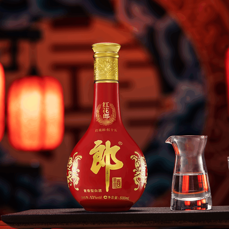 红花郎 15年 53度 500ml 郎酒红花郎(15)53度500ml*6 整箱装酱香型白酒【价格图片品牌报价