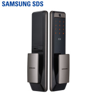 三星(SAMSUNG)指纹锁密码锁家用防盗锁智能电子锁自动上锁SHP-P72银色[副]