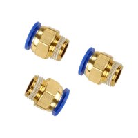 冰禹 SNll-27 气动快插快速接头公制螺纹直通PC4/6-M6/8/10/12 PC6-M10*1 20个