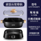 苏泊尔(SUPOR) 鸳鸯锅电火锅专用锅涮羊肉家用5L大容量多功能分体式H2727FK822Y 黑色鸳鸯电火锅 5L
