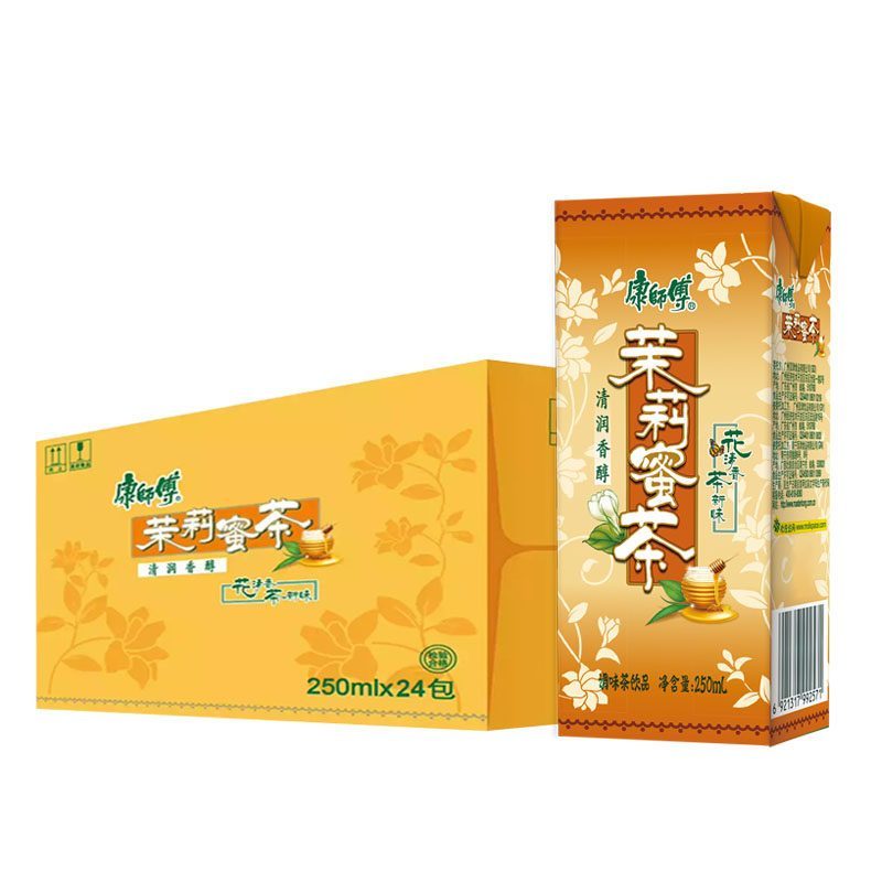 康师傅茉莉蜜茶250ml*10盒整箱下午茶饮料解渴饮品夏日果汁水