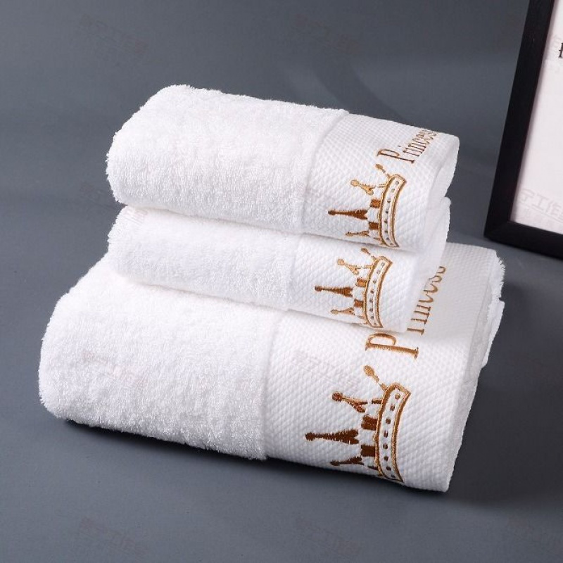 套五星级酒店加大厚毛巾纯棉浴巾白色男女成人礼品礼品绣字