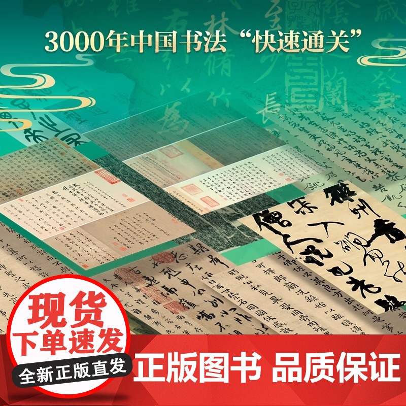 中国书法史 艺术刷边赠藏书票+拉页+黑金帆布袋 传世名作精讲鉴赏彩图字帖碑帖甲骨文金文小篆楷书行书隶书草书王羲之历代名家高清大图