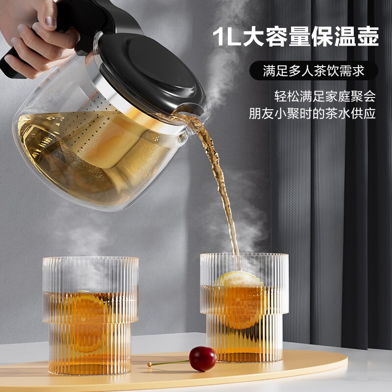 安吉尔茶吧机饮水机家用全自动下置水桶一体2022新款立式高端智能3482茶吧机