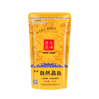 大清淮盐自然晶盐食用盐350gx1袋无碘盐未加碘盐不含碘盐家用食盐不含抗结剂