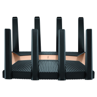 TP-LINK[飞流系列]TL-XTR10280易展Turbo版古铜金 AX10200三频万兆无线路由器WiFi6智能游戏路由Mesh 2.5G自定义端口 智能家用商用电竞穿墙王