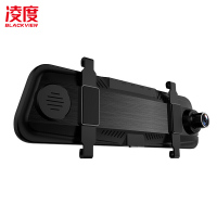 凌度流媒体行车记录仪WiFi手机APP互联adas行车辅助高清夜视倒车影像10寸触控32G内存前后双镜头同屏显示电子狗