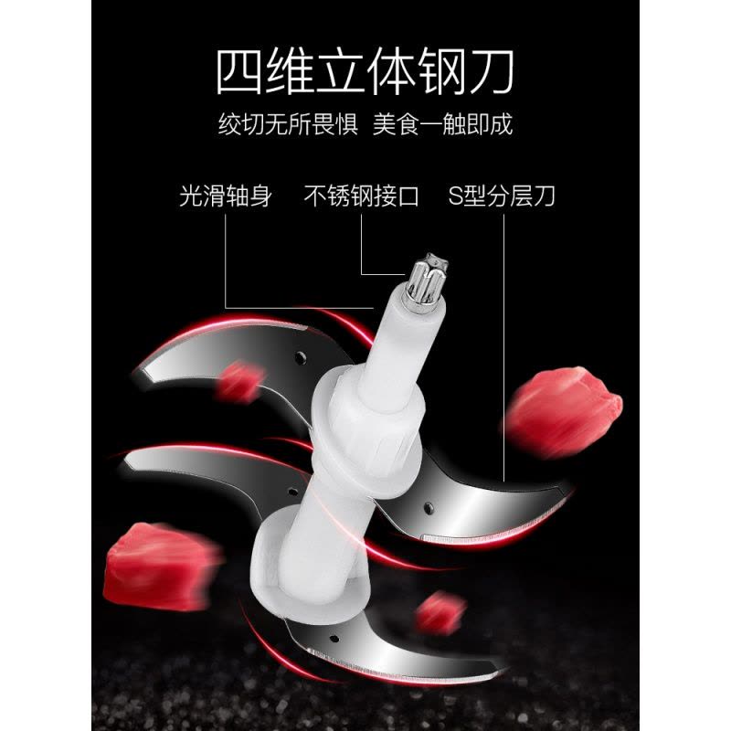 荣事达绞肉机家商用大容量不锈钢电动碎馅菜蒜蓉辣椒多功能料理机图片