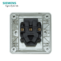 西门子(SIEMENS)开关电源插座面板86型远景金棕家用五孔USB一开带16A空调墙壁