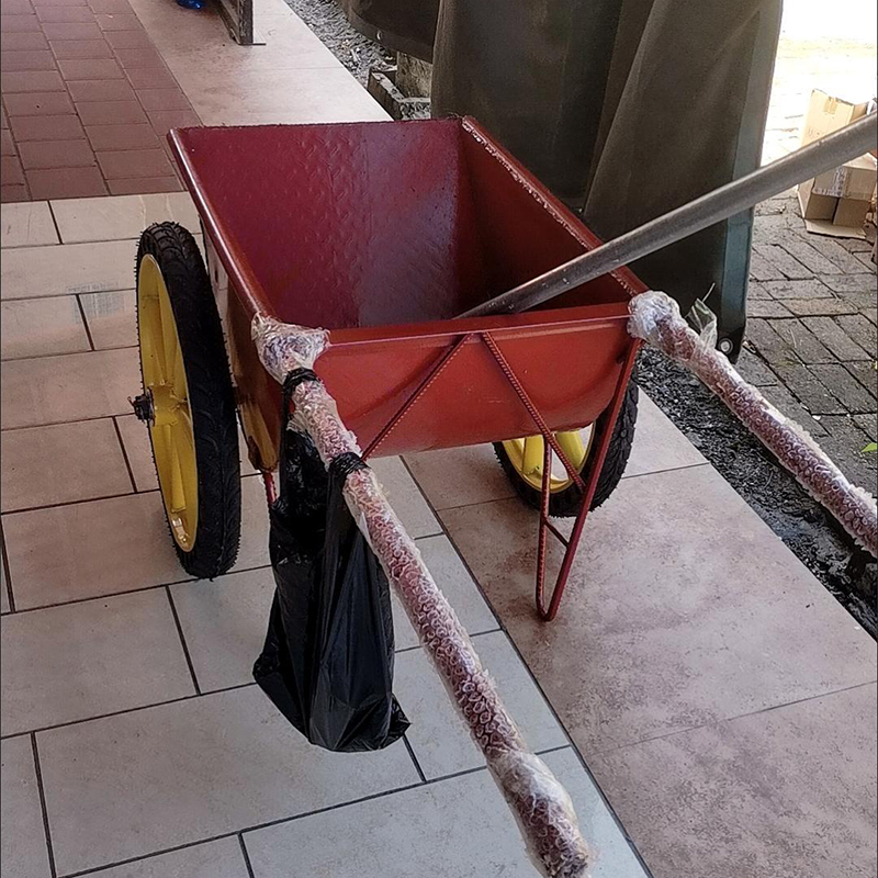 洋蝲蝲 双轮充气手推车 斗长1300mm 单位:个高清大图