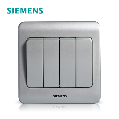 西门子(SIEMENS)开关插座 远景彩银系列四开单控5TA02411CC122