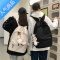 封后书包男大学生 简约日系ins高中初中生运动双肩包中学生电脑背包女学生书包