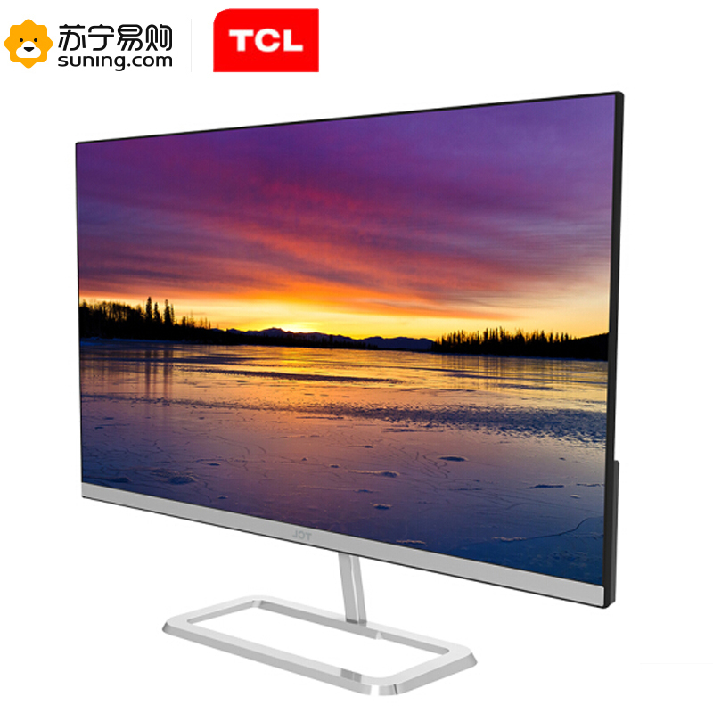 TCL 23.8英寸微边框广视角 金属超薄高清 爱眼不闪屏 LED背光液晶电脑显示器 T24N1