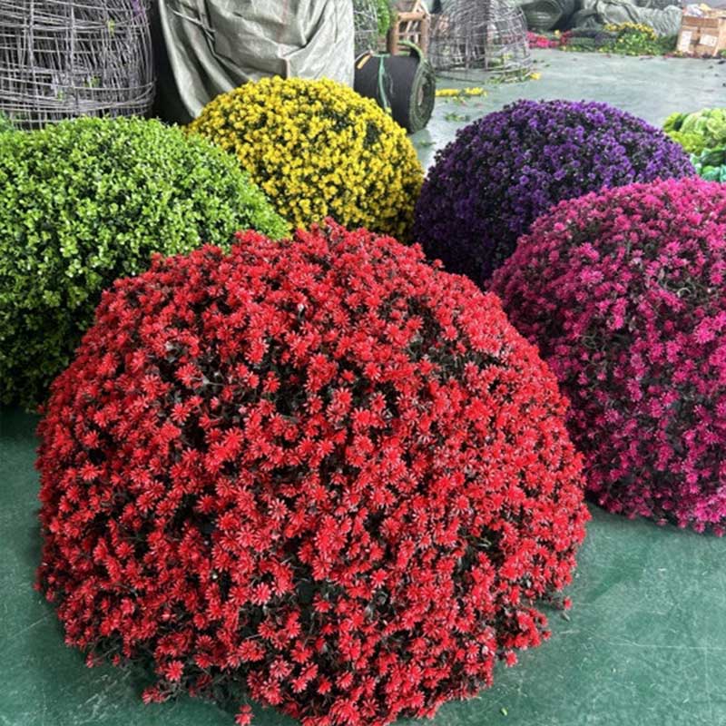 环孤 仿真草球 仿真绿植佛家草 直径约40cm 半球状 黄色高清大图