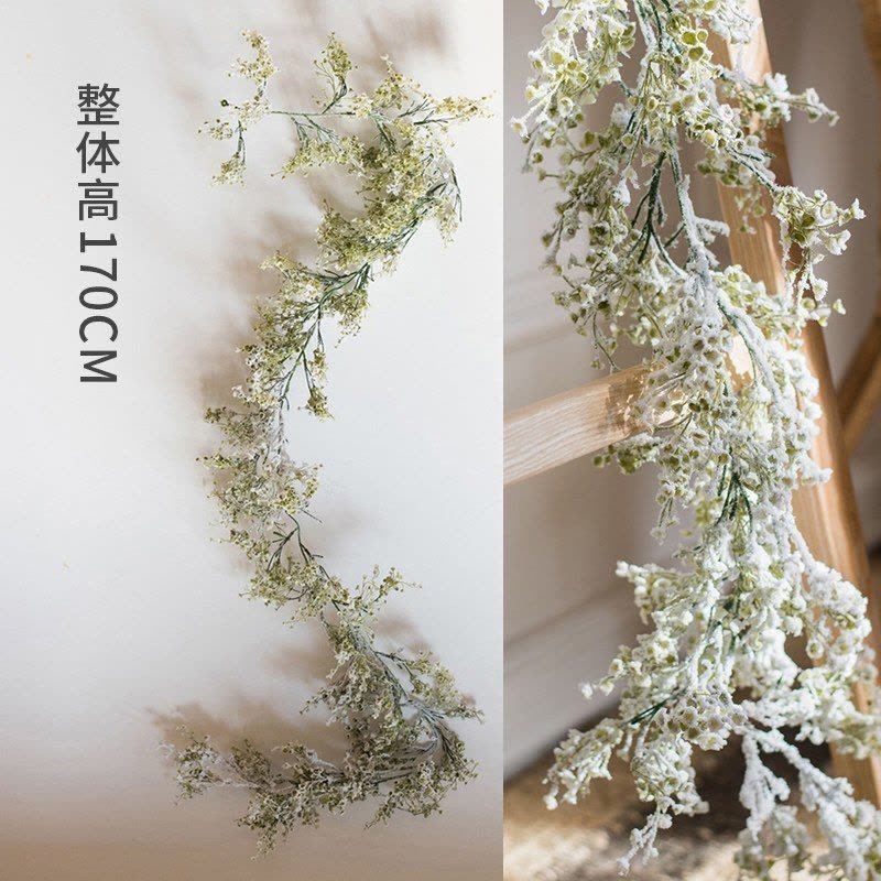 美帮汇圣诞花艺装饰雪松带 仿真花绿植松针桌面挂饰欧式 180cm雪松带(茂密版)图片