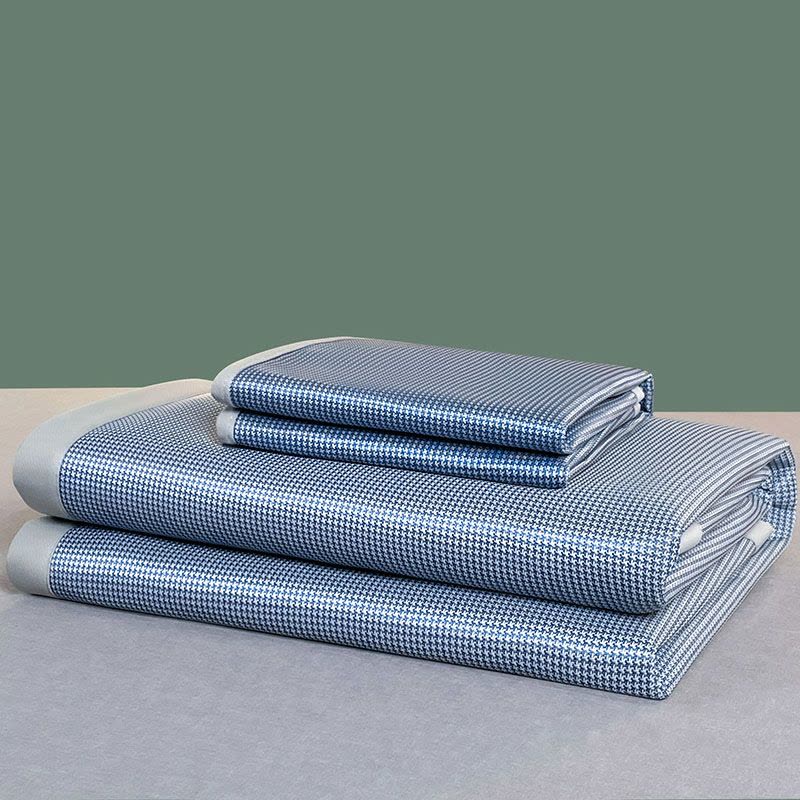 浩博时代 凉感冰丝凉席两件套 120*195CM 套图片