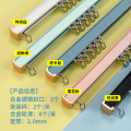 京城派窗帘轨道铝合金窗帘杆单轨双轨直轨支架配件滑道单杆双杆环头杆子送配件定制 【单杆】定制每米价格 清新绿(合金轮滑)