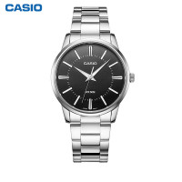卡西欧(CASIO)手表男指针表盘商务大气夜光防水金属皮带男士日韩品牌石英表