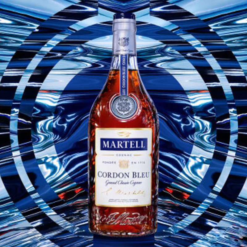 马爹利(Martell) 原装进口 法国干邑白兰地 蓝带 1500ml 海外版 单瓶装