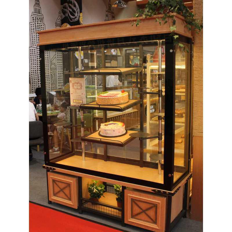 新款面包柜样品柜生日蛋糕模型柜展示架多层货架食品货架铁艺展柜