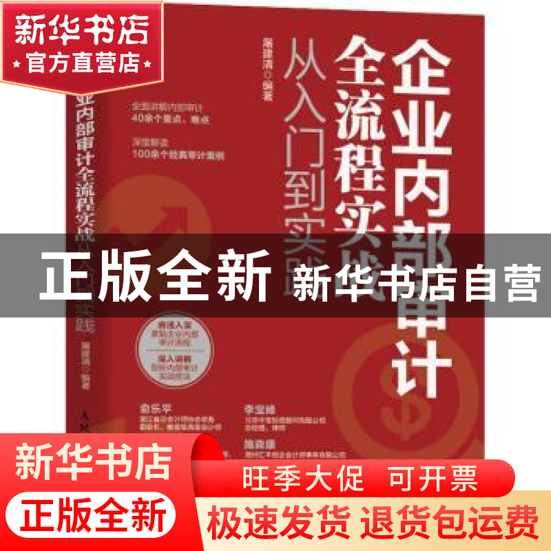 正版 企业内部审计全流程实战从入门到实践 屠建清 人民邮电出版高清大图