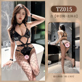 九里晴川漆皮捆绑调教套装透视性感cos内衣女用睡衣成人用品 TZ015 均码_594