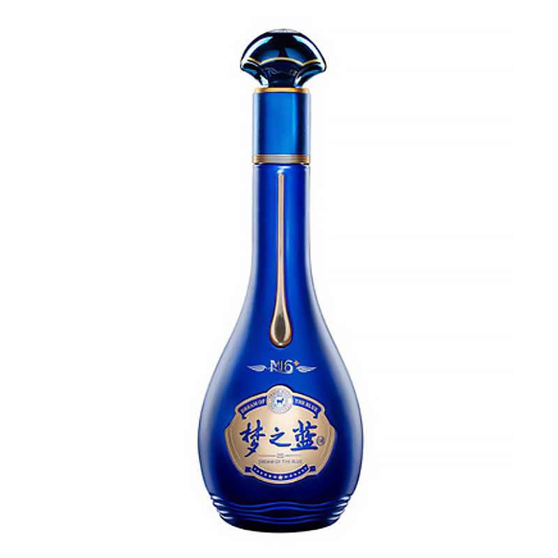 洋河蓝色经典梦之蓝m652度绵柔型白酒550ml四瓶装