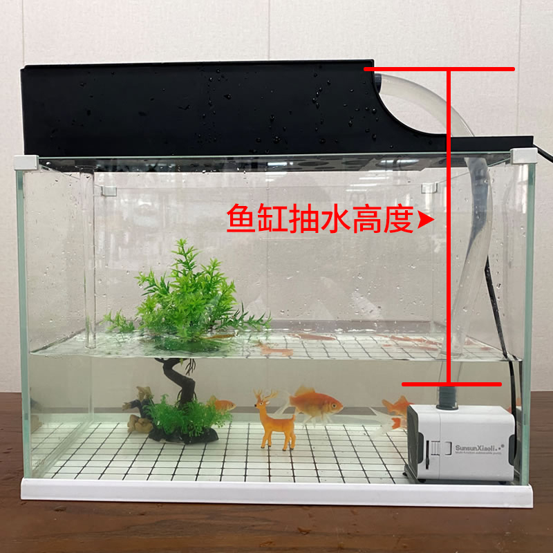 鱼缸小型低音水泵循环过滤泵抽水泵高扬程换水迷你小水泵节能高清大图