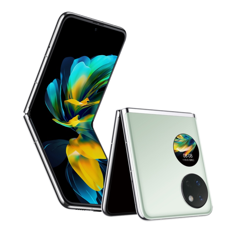 华为/HUAWEI Pocket S 128GB 薄荷绿 鸿蒙操作系统3.0 轻巧可靠 智慧外屏 宝盒折叠屏手机 移动联通电信全网通高清大图