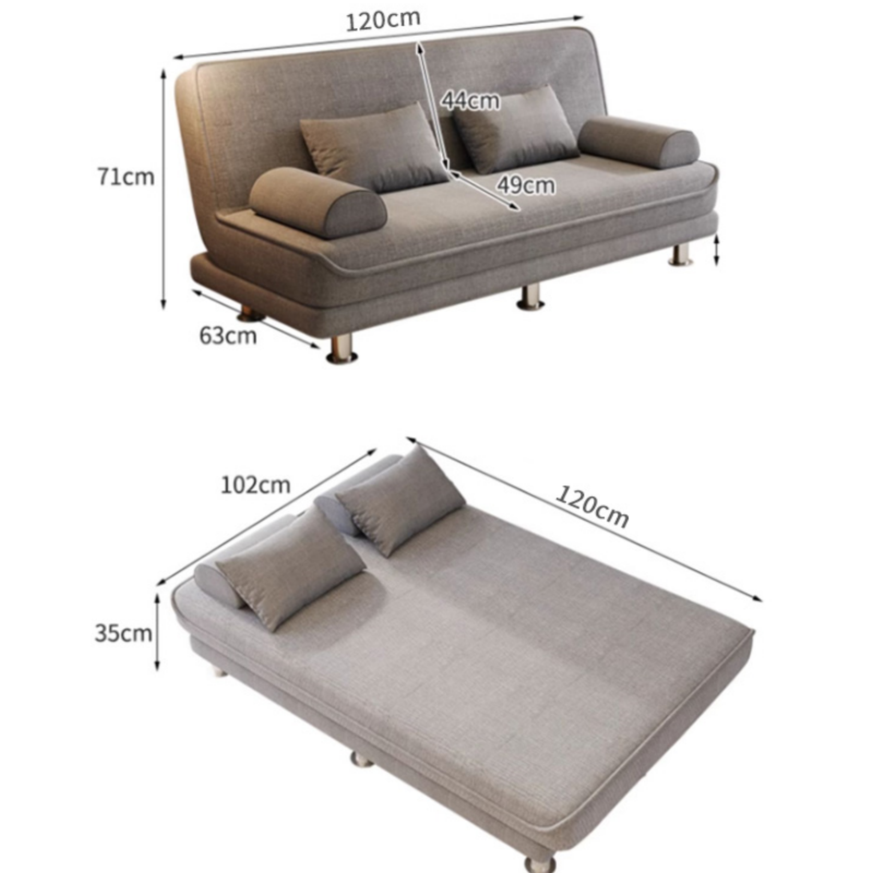 豫龙都 折叠沙发床 1.2m 张高清大图