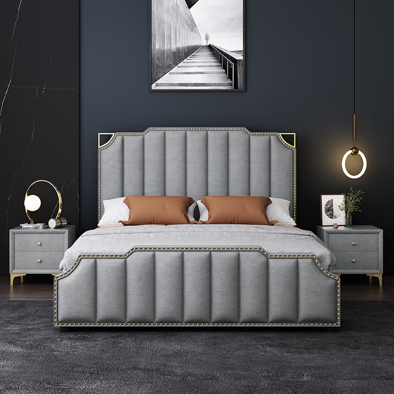徘徊生活现代简约科技布床18米主卧双人床15米储物布艺床婚床