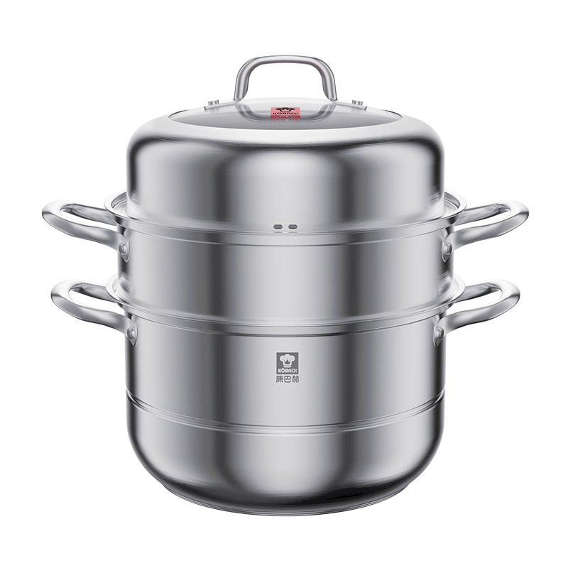 康巴赫蒸味鲜系列不锈钢蒸锅高清大图