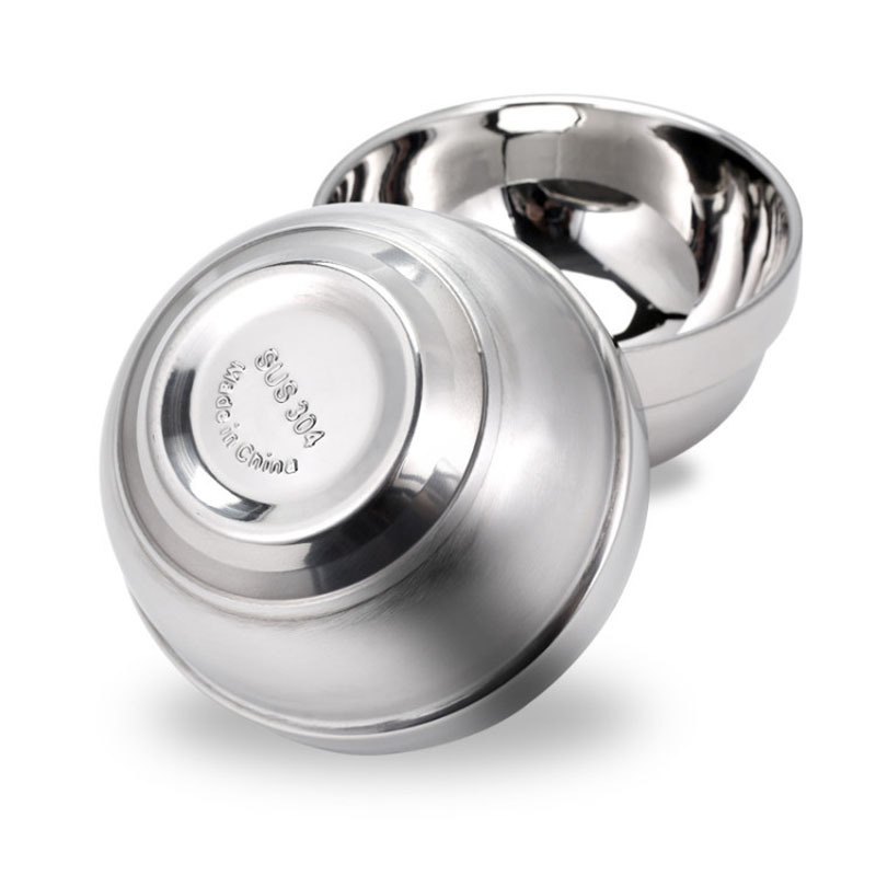 橙亿鸿 内外304不锈钢碗 铂金碗 20CM/个高清大图